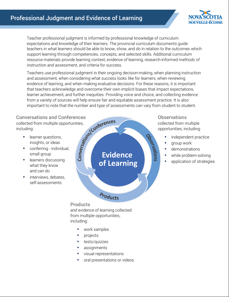 Professional Judgment and Evidence Learning